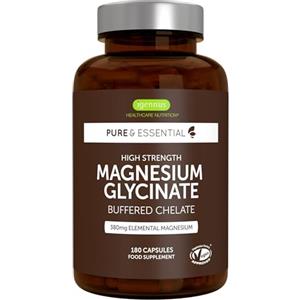 Igennus Healthcare Nutrition Igennus Magnesio Glicinato 380mg, Bisglicinato Chelato, 180 Capsule Vegane
