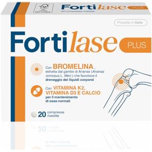Fortilase Plus, 20 Compresse, Integratore Alimentare di Bromelina