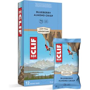 CLIF BAR Blueberry Almond Crisp Barretta Energetica, 12 x 68 g