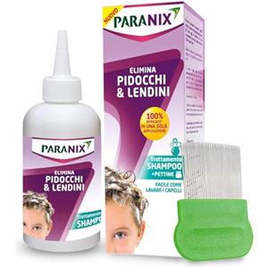 Paranix Trattamento Shampoo Anti-Pidocchi con Pettine, 200 ml