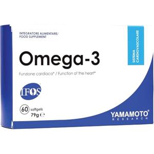 YAMAMOTO RESEARCH Omega-3 IFOS™ 60 softgels, Integratore alimentare di Omega-3, per sostenere la salute cardiovascolare