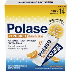Polase Pocket Arancia Integratore Magnesio Potassio 14 Stick Orosolubile