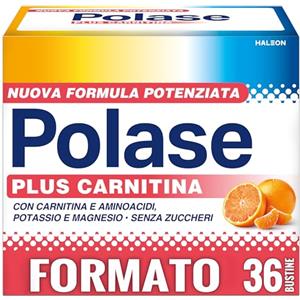Polase Plus Carnitina Integratore Stanchezza e Fatica Fisica, 36 Bustine
