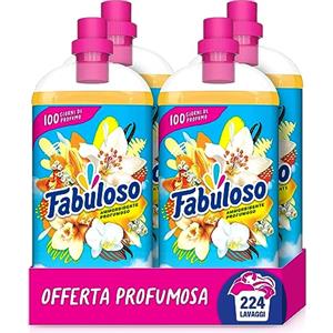 Fabuloso Ammorbidente Concentrato Lavatrice Vaniglia & Orchidea, 4x1,25L