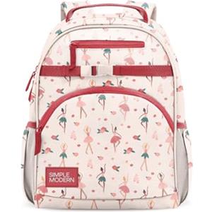 Simple Modern Zaino medio per bambini bambine e bambini | Zaino per scuola dell'infanzia e scuola primaria | Collezione Fletcher | Altezza 38 cm | Pink Ballerina