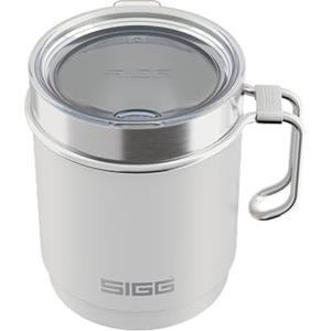 Sigg - Tazza termica Travel Mug Snow White - Coperchio e manico in Tritan - Va in lavastoviglie - BPA Free - Acciaio inox 18/8 - Camping e trekking - Blanco - 0,36L