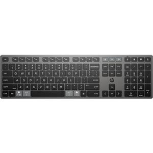 HP 720 Tastiera Wireless Ricaricabile Multidispositivo, Ricarica veloce, Compatibile con Windows, MacOS, ChromeOS, 22 Tasti Programmabili, Tasto Copilot, USB-C, Grigio