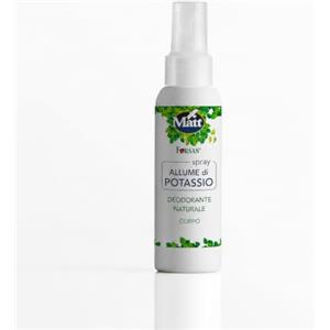 Matt, Spray Allume di Potassio, Deodorante Spray 100% Naturale e di Origine Vegetale, Riduce la Sudorazione e Protegge dai Cattivi Odori Corporei, Senza Profumo, Confezione 100% Riciclabile, 125 ml