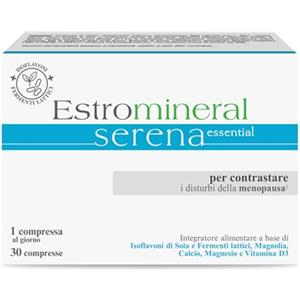 Estromineral Serena Essential, Integratore per Menopausa, 30 Compresse