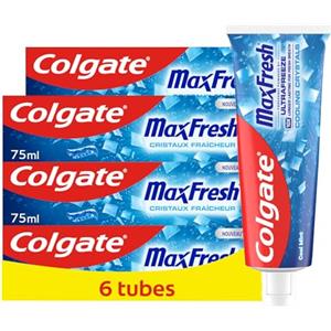 Colgate - Dentifricio Max Fresh 6x75ml (Consegna in 48 Ore), Dentifricio Rinfrescante, Alito Fresco, Protezione contro la Carie, Denti Bianchi e Puliti
