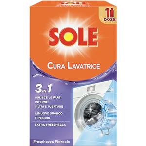 Sole Cura Lavatrice Freschezza Floreale, Confezione da 1 Cura Lavatrice da 250 ml