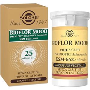 Solgar Bioflor Mood 60 Capsule Probiotici e Vitamine del Gruppo B