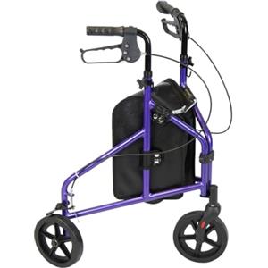 NRS Healthcare NRS, Rollator a 3 ruote in alluminio, Viola