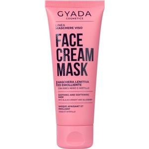 GYADA COSMETICS, Maschera Viso Lenitiva Ed Emolliente, Migliora l'Aspetto di Pelli Secche, Delicate e Sensibili, Idratante, Formula a Base di Olio di Ribes Nero, Mirtillo e Lampone, 75 ml