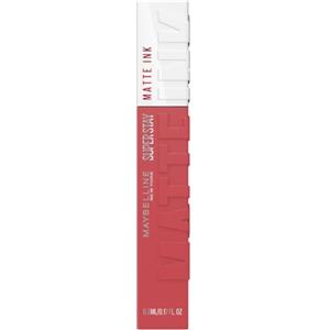 Maybelline New York Tinta Labbra a Lunga Durata, Effetto Matte e Colore Intenso, Tenuta fino a 16 Ore, No Transfer e Senza Sbavature, SuperStay Matte Ink, Tonalità: Ringleader (175), 5 ml