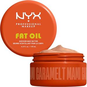NYX Professional Makeup Fat Oil Body Butter Caramelt Mami, Burro Corpo Nutriente, Fino a 24 Ore di Idratazione, Profumo Panna e Vaniglia, Pelle Morbida e Luminosa, 145 ml
