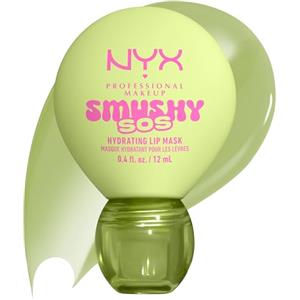 NYX Professional Makeup Maschera Labbra, Fino a 12H di Idratazione, Labbra Morbide e Vellutate, Effetto Gloss, Con Acido Ialuronico, Smushy SOS, Tonalità: Green Sereni Tea, 12 ml
