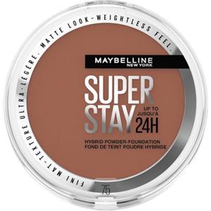 Maybelline New York Fondotinta in Polvere SuperStay 24H Hybrid Powder, Tenuta 24H, Make-Up dal Finish Matte Naturale, 75