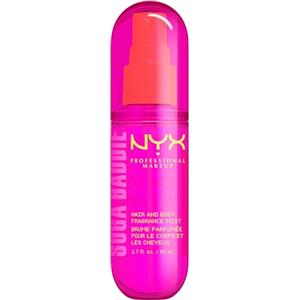 NYX Professional Makeup Fat Oil Body Mist Spray Corpo e Capelli, Fragranza Dolce, Effetto Delicato, Note di Vaniglia e Panna, Suga Baddie, 80 ml