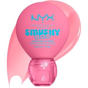 NYX Professional Makeup Maschera Labbra, Fino a 12H di Idratazione, Labbra Morbide e Vellutate, Effetto Gloss, Con Acido Ialuronico, Smushy SOS, Tonalità: Guava Glaze, 12 ml