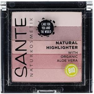 Sante Naturkosmetik Riflettore naturale, bronzo, vegano, 02 rosa, 7 g