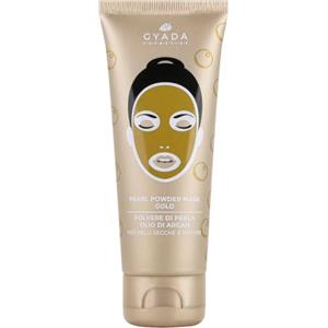 GYADA COSMETICS, Maschera Viso Pearl Powder Mask Gold, Idrata e Ripara, ad Azione Antietà e Cicatrizzante, Indicata per Pelli Secche e Mature, con Polvere di Perla e Olio di Argan, 75 ml