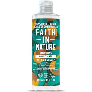 Faith In Nature Balsamo Naturale alla Jojoba, Lisciatore per Capelli e Cuoio Capelluto Secchi, Vegano e Cruelty Free, Senza SLS, Siliconi e Parabeni, 400 ml