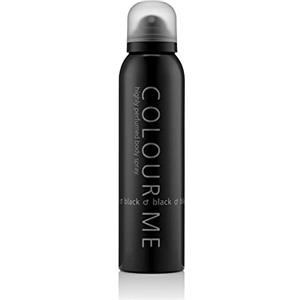 COLOUR ME Black 150 ml Spray corpo Profumo da uomo, Fragranza di lusso - Dopobarba da uomo, Persistente Fragranza di Milton-Lloyd, 150ml