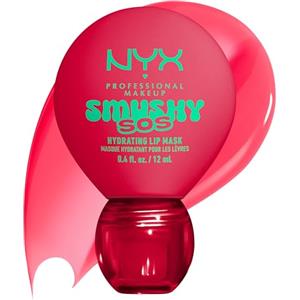 NYX Professional Makeup Maschera Labbra, Fino a 12H di Idratazione, Labbra Morbide e Vellutate, Effetto Gloss, Con Acido Ialuronico, Smushy SOS, Tonalità: Red Y 2 Chill, 12 ml
