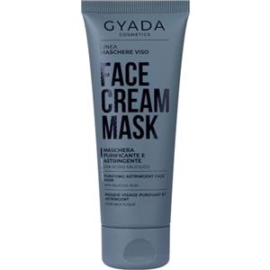 GYADA COSMETICS, Maschera Viso Purificante e Astringente, Esfoliante, per Trattare Pelli Impure e con Tendenza ad Eccesso di Sebo, Formula a Base di Carbone Vegetale, 75 ml