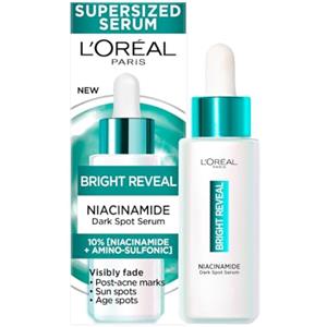 L'Oreal Paris L'Oréal Paris Siero Anti-Macchie, Per Tutti i Tipi di Pelle, Macchie Scure Attenuate in 7 Giorni, Incarnato più Uniforme e Luminoso, Con Niacinamide e Attivo Melasyl, Bright Reveal, 50 ml