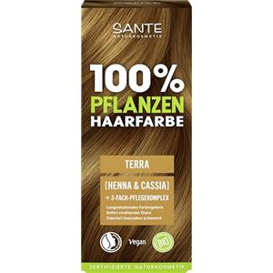 SANTE Naturkosmetik Colorazione vegetale per capelli, terra, 100 g, colorazione naturale con henné biologico e cassia, senza ammoniaca e perossido, vegana e dermatologicamente testata