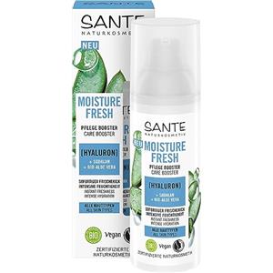 Sante Naturkosmetik Sante Cosmetici naturali Moisture Fresh Booster con acido ialuronico, squalano e aloe vera biologica, cura nutriente del viso, per una cura intensiva e una pelle liscia, 50 ml