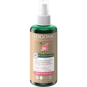 LOGONA Naturkosmetik Logona Idratante per il viso, Toner per una carnagione brillante e curata, con rosa biologica e amamelide biologica, formula vegana, 1 x 150 ml