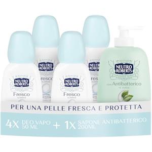 NEUTRO ROBERTS Deodorante con diffusore con effetto 48h 75ml. Sapone Liquido per le mani effetto antibatterico 200ml