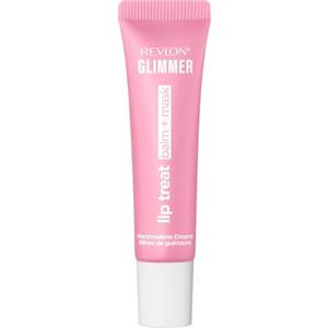 Revlon Glimmer Lip Treat Balm + Mask, Trattamento 2-in-1 Balsamo+Maschera Labbra con Peptidi Idratanti, Finish Luminoso, 002 Marshmallow Dreams, 12ml