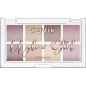 SANTE Naturkosmetik U Glow Girl Eyeshadow Palette 01 My Berry Bestie, 8 ombretti altamente pigmentati in tonalità bacche, colori opachi e luccicanti, vegano, certificato NATRUE, edizione limitata