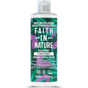 Faith In Nature Balsamo Naturale alla Lavanda e Geranio, Equilibrante per Capelli e Cuoio Capelluto Normali, Vegano e Cruelty Free, Senza SLS, Siliconi o Parabeni, 400ml