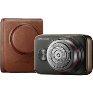 METZ Skyworth Metz Camerist Rasoio Elettrico Uomo, Rasatura Secco Umido Impermeabile IPX7 7000 RPM, Design Retro Fotocamera, Corpo Lega di Zinco, Autonomia 60 min, Ricarica Rapida 1h USB-C