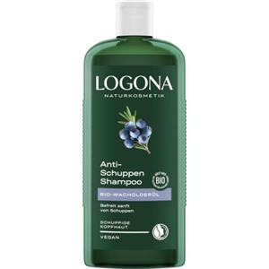 LOGONA Naturkosmetik Logona cosmetico naturale Anti Forfora Shampoo Bio wacholderoel, efficace contro Forfora & Alghe, beruhigt Irritato & cuoio capelluto secco, con Estratti Bio, 250 ML