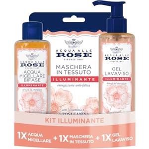 Acqua alle Rose, Acqua Micellare + Gel lavaviso + Maschera Illuminante