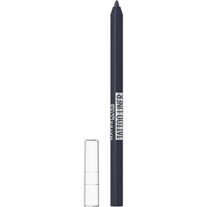Maybelline New York Matita Occhi in Gel, Colore Intenso, Tenuta Fino a 36H, Formula No Transfer, Per Look Grafici e Definiti, Tattoo Liner Gel Pencil, Tonalità: Striking Navy