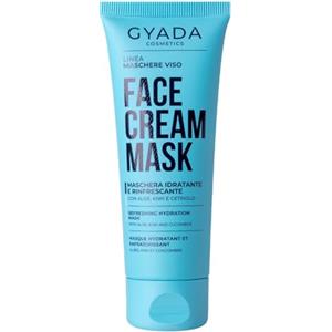 GYADA COSMETICS, Maschera Viso Idratante e Rigenerante, Migliora l'Aspetto di Pelli Secche, Disidratate e Spente, Formula a Base di Aloe Vera e Acido Ialuronico ad Alto Peso Molecolare, 75 ml