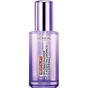 L'Oreal Paris L'Oréal Paris Siero Contorno Occhi Anti-Rughe, Azione Rimpolpante e Idratante, Riduce le Occhiaie, Con Acido Ialuronico, Niacinamide e Caffeina, Applicatore Triplo Roller, Revitalift Filler, 20 ml