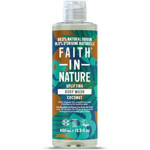Faith In Nature Gel Doccia Naturale al Cocco, Idratante, Vegano e Cruelty Free, Senza SLS e Parabeni, 400 ml