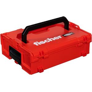 Fischer L Boxx FLB 136 Valigetta Porta Attrezzi Impilabile e Agganciabile, Cassetta Utensili Espandibile, Vuota, Compatibile per Sortimo, 508137, Rosso, Vuota
