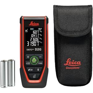 Leica DISTO D2G - Metro laser verde con Bluetooth e NFC, Portata 120 m