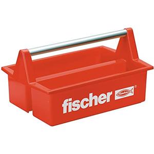 Fischer Cassetta Attrezzi Aperta WZK, Porta Utensili, Maniglione in Metallo, Robusta, per Idraulici, Elettricisti, Installatori, 60524