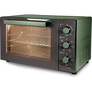 Tognana Iridea, Forno elettrico ventilato con pareti interne in materiale antiaderente,Verde Salvia
