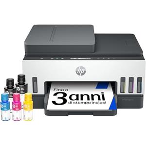 HP Smart Tank 7307 941P5A, Stampante multifunzione a colori con Serbatoi d'Inchiostro, Stampa Fronte/Retro Automatico, Scansione, ADF, 15 ppm, Casa e Piccolo Ufficio, Fino a 3 anni di stampa inclusi
